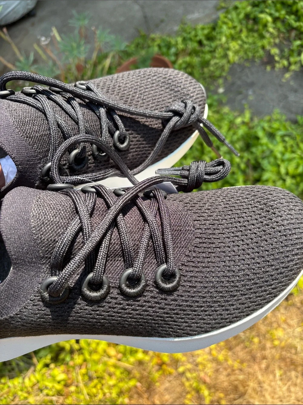 allbirds Dasher, Men’s size 9, Black Knit/White Sole, new condition